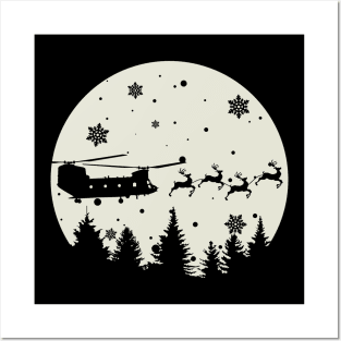 CH-47 Chinook Reindeer Posters and Art